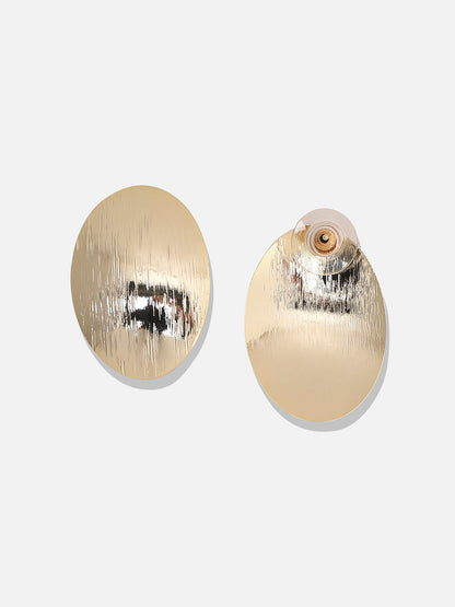 Gold-Plated Alloy Studs Earrings
