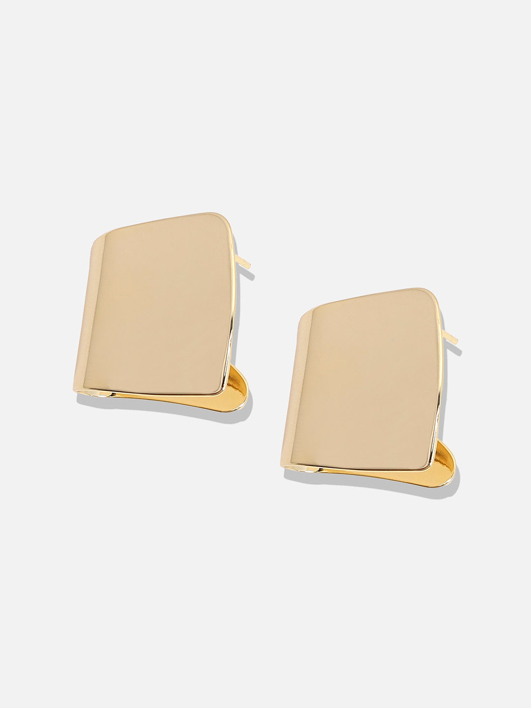 Gold-Plated Contemporary Studs Earrings