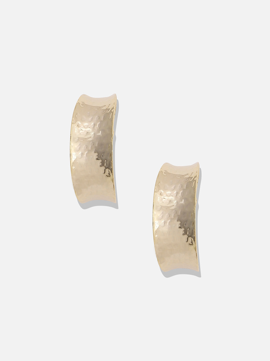 Gold-Plated Circular Hoop Earrings