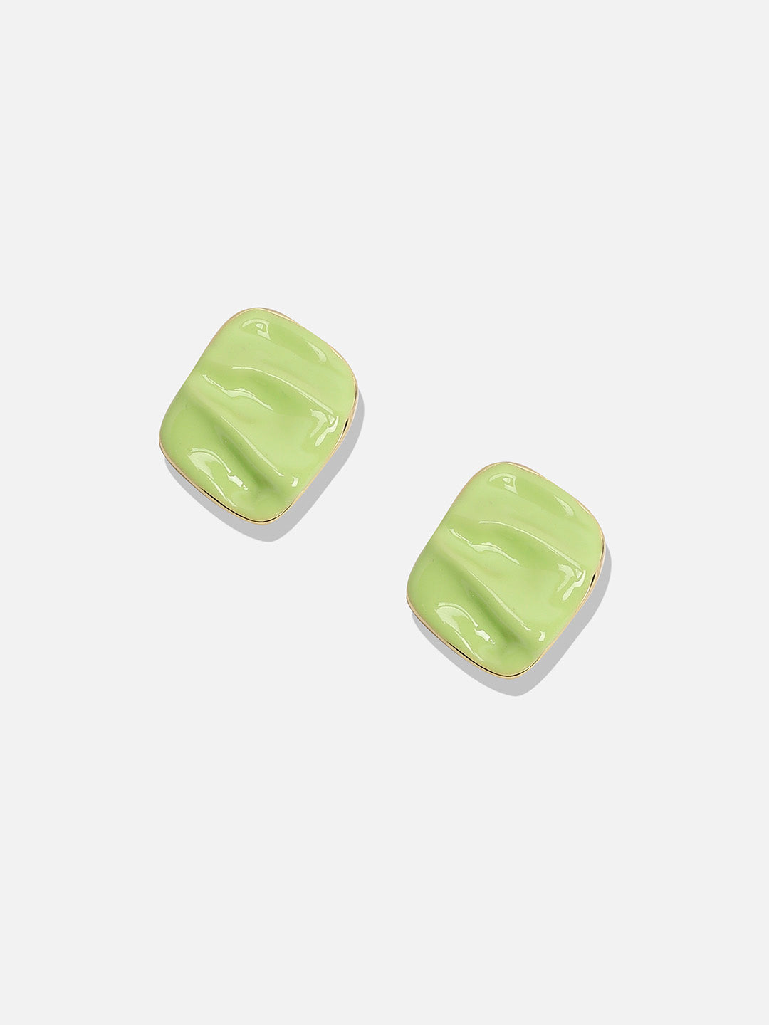 Gold-Plated Contemporary Studs Earrings
