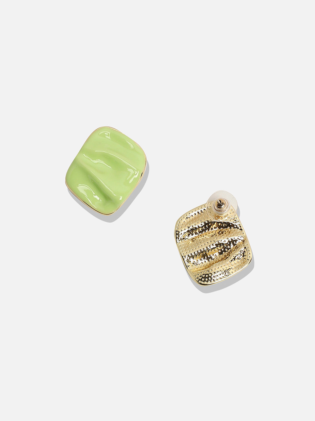 Gold-Plated Contemporary Studs Earrings
