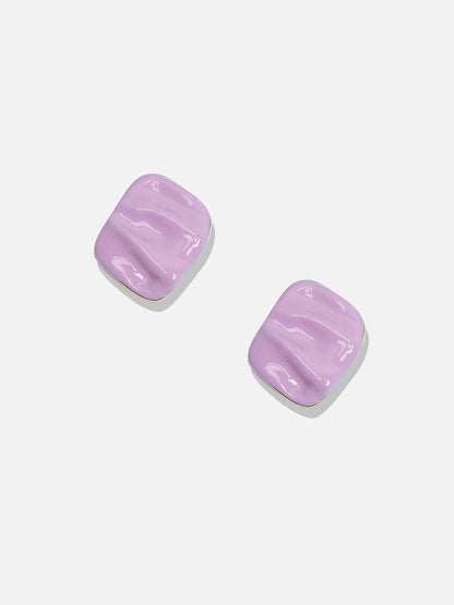 Gold-Plated Contemporary Studs Earrings