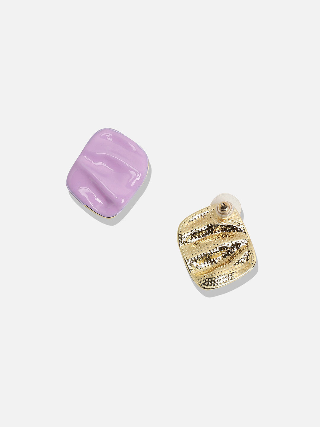 Gold-Plated Contemporary Studs Earrings