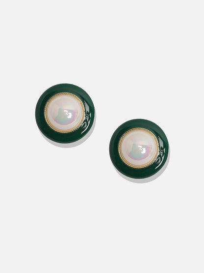 Gold-Plated Contemporary Studs Earrings
