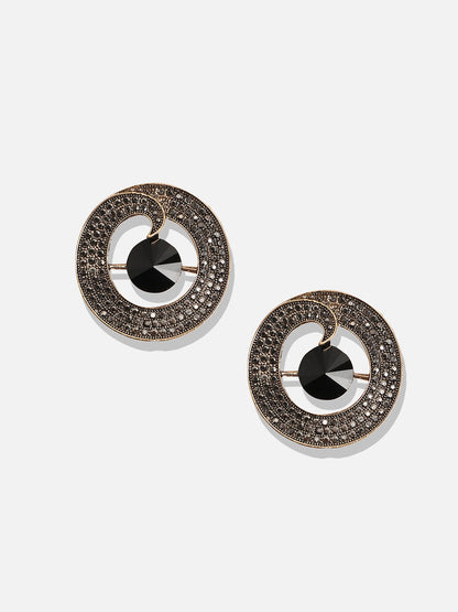 Gold-Plated Contemporary Studs Earrings