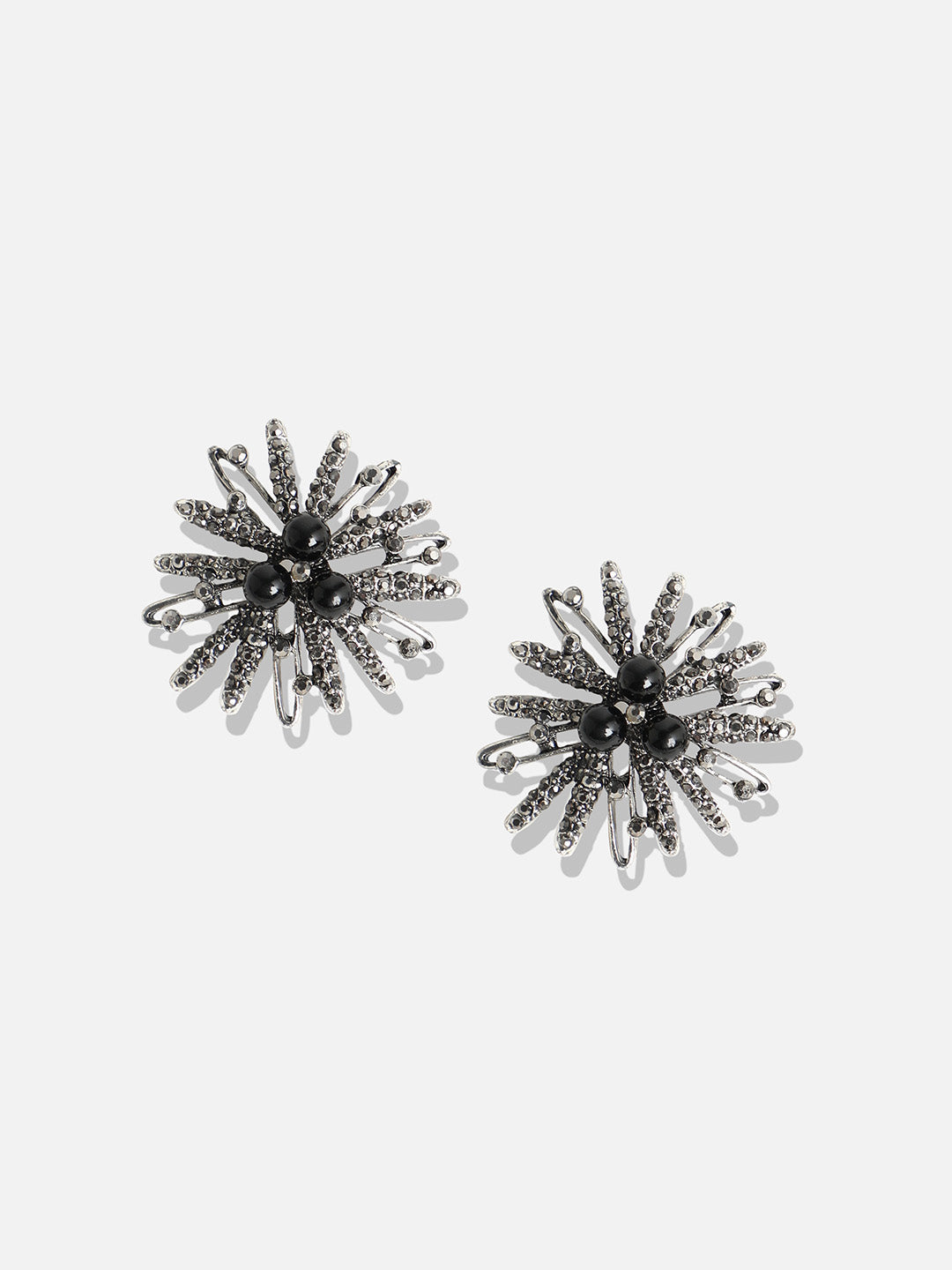 Silver-Plated Contemporary Studs Earrings