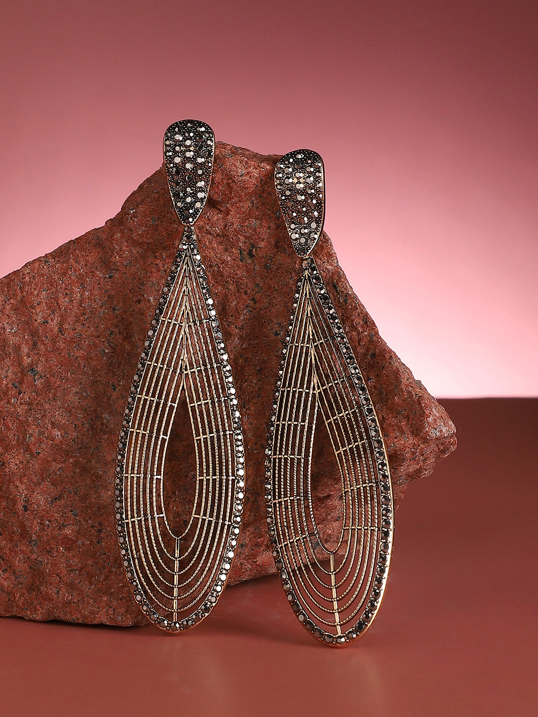 Silver-Plated Contemporary Hoop Earrings