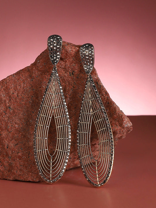 Silver-Plated Contemporary Hoop Earrings