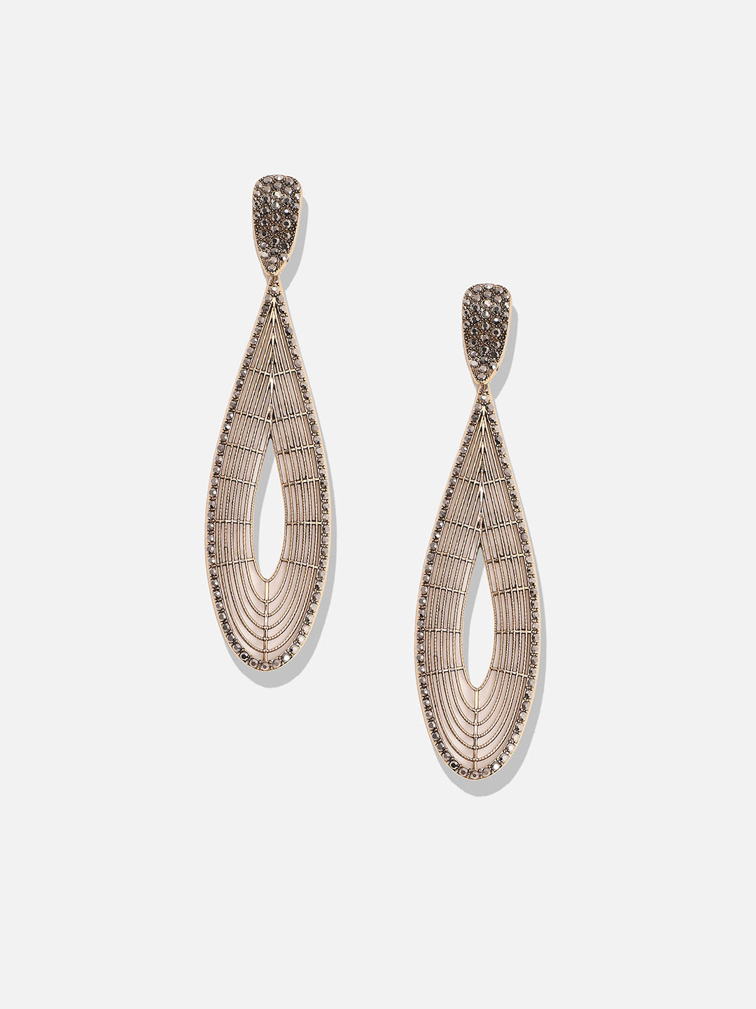 Silver-Plated Contemporary Hoop Earrings
