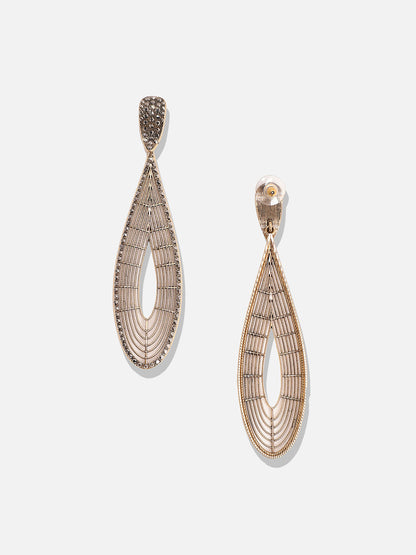 Silver-Plated Contemporary Hoop Earrings