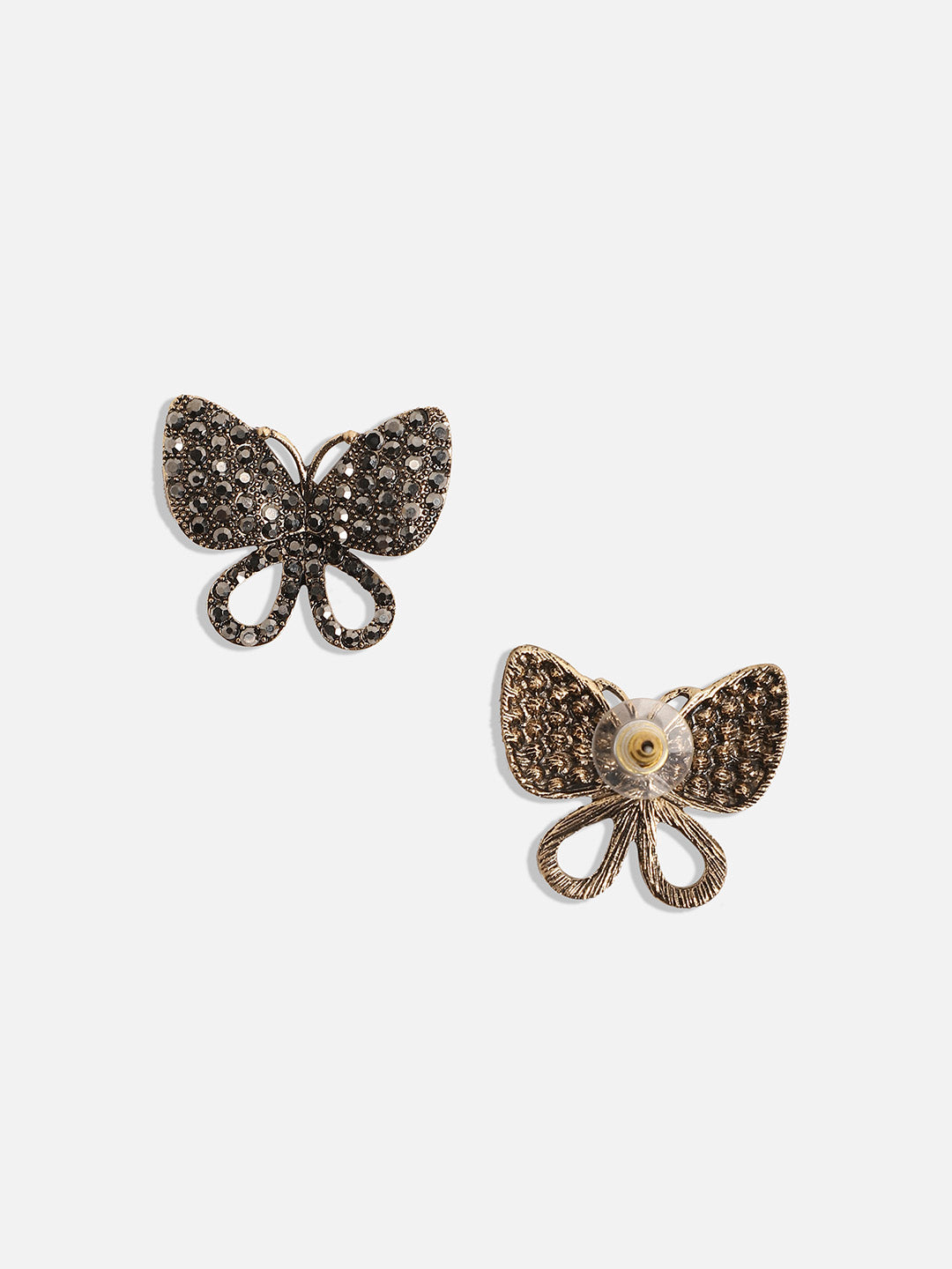 Silver-Plated Contemporary Studs Earrings