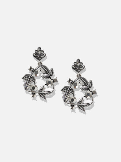 Silver-Plated Contemporary Studs Earrings