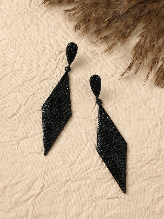Stone Studded Drop Earrings