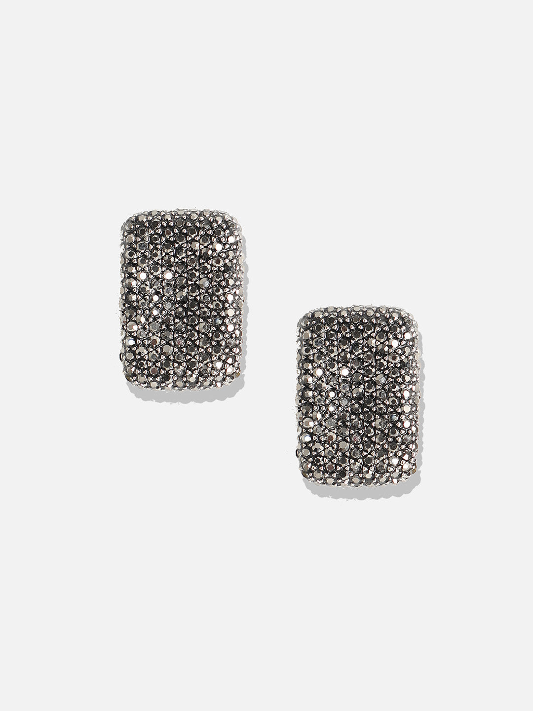 Silver-Plated Contemporary Stud Earrings
