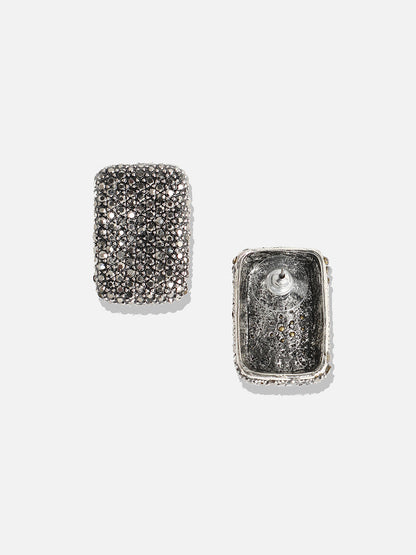 Silver-Plated Contemporary Stud Earrings