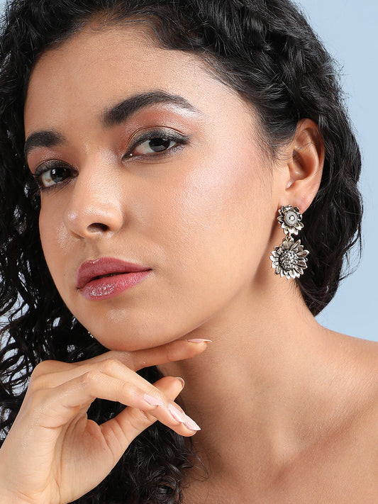 Artificial Stones Contemporary Drop Earrings