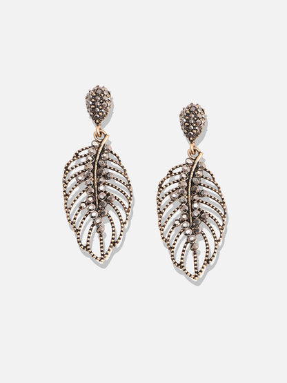 Silver-Plated Contemporary Drop Earrings