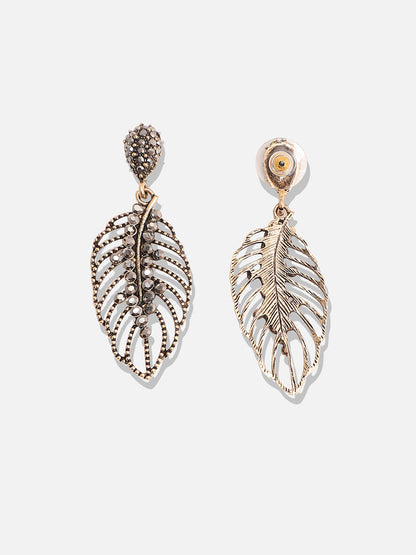 Silver-Plated Contemporary Drop Earrings