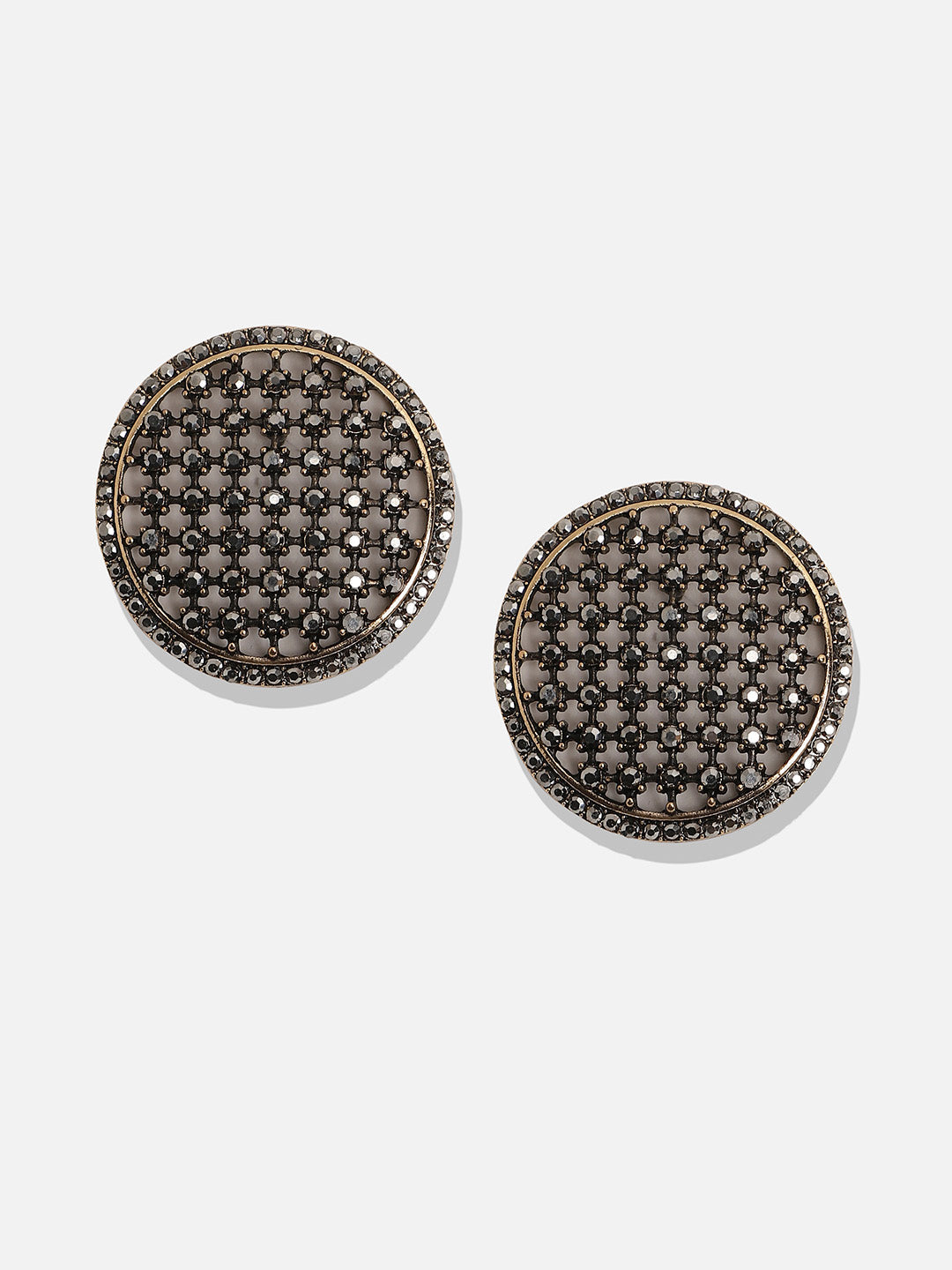 Gold-Plated Contemporary Studs Earrings
