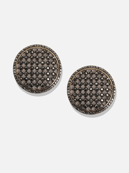 Gold-Plated Contemporary Studs Earrings