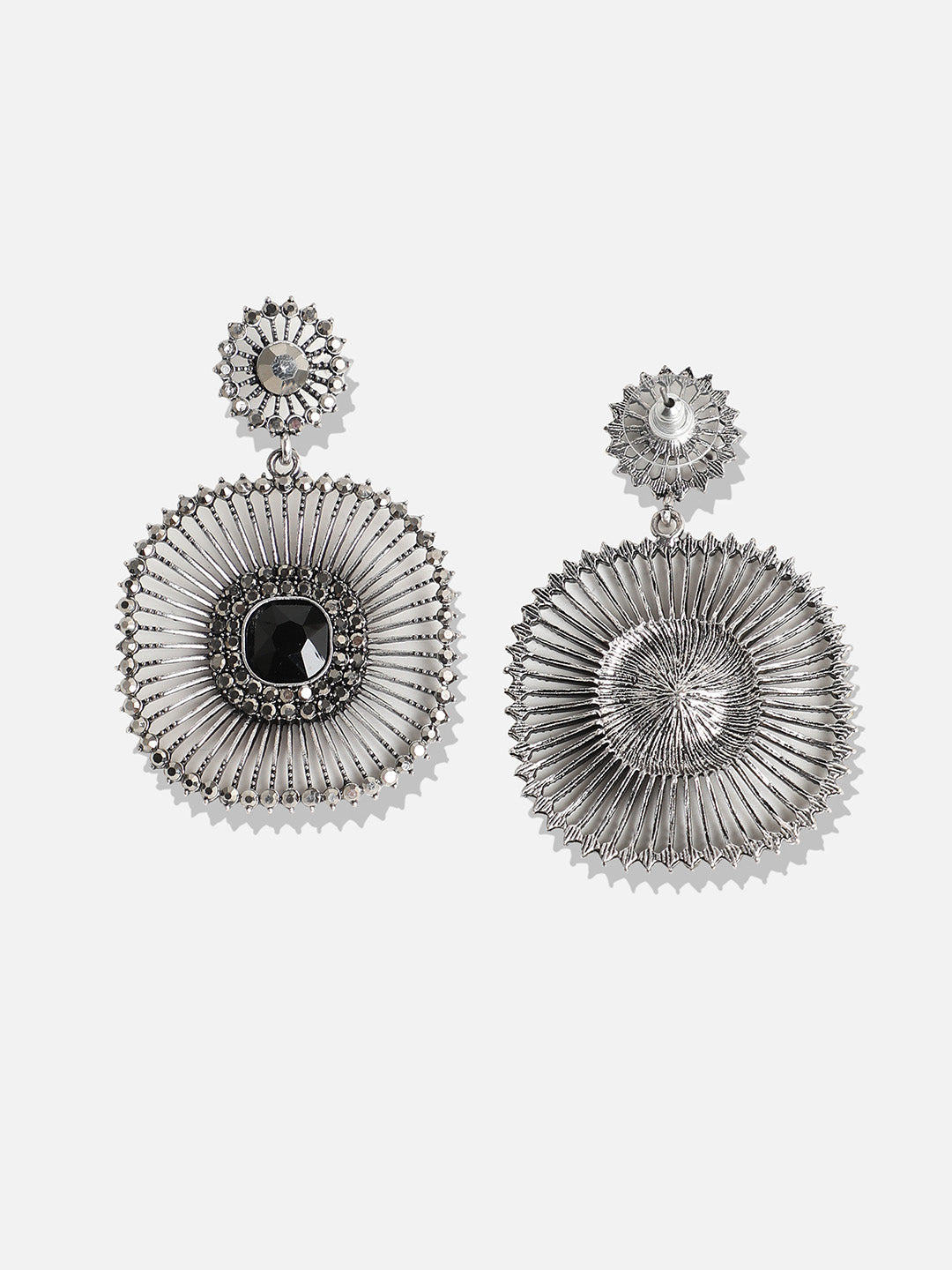 Silver-Plated Drop Earrings