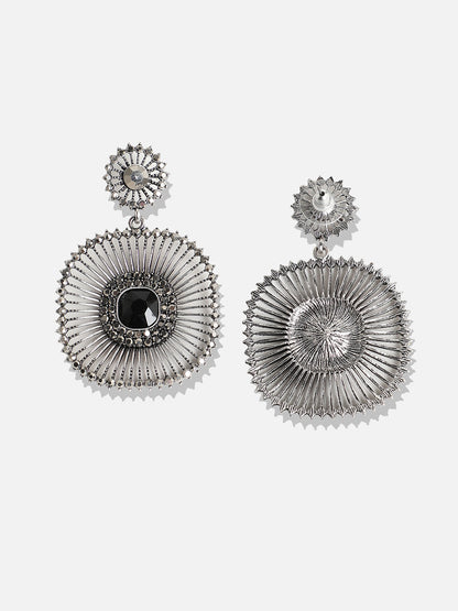 Silver-Plated Drop Earrings
