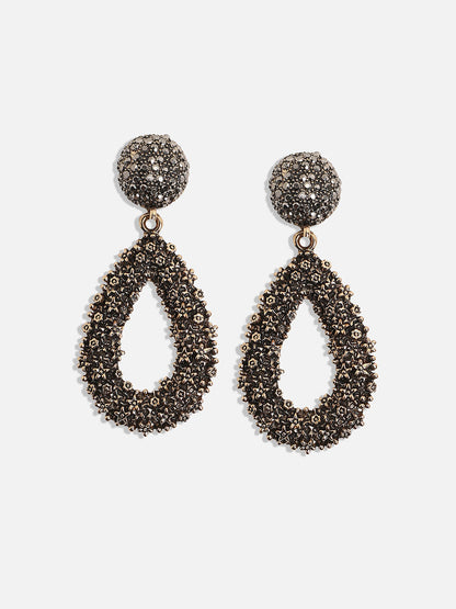 Gold-Plated Contemporary Drop Earrings