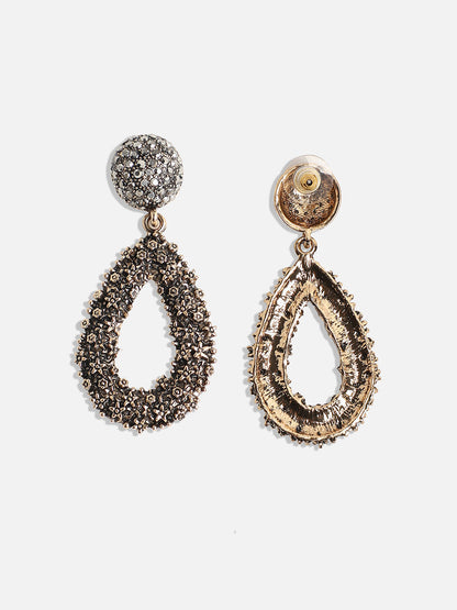 Gold-Plated Contemporary Drop Earrings