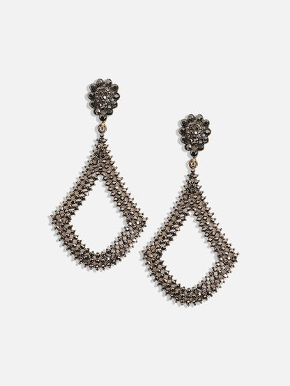 Gold-Plated Contemporary Drop Earrings