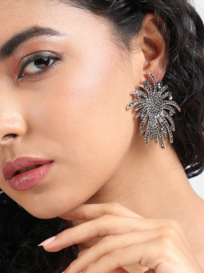 Gold-Plated Contemporary Studs Earrings