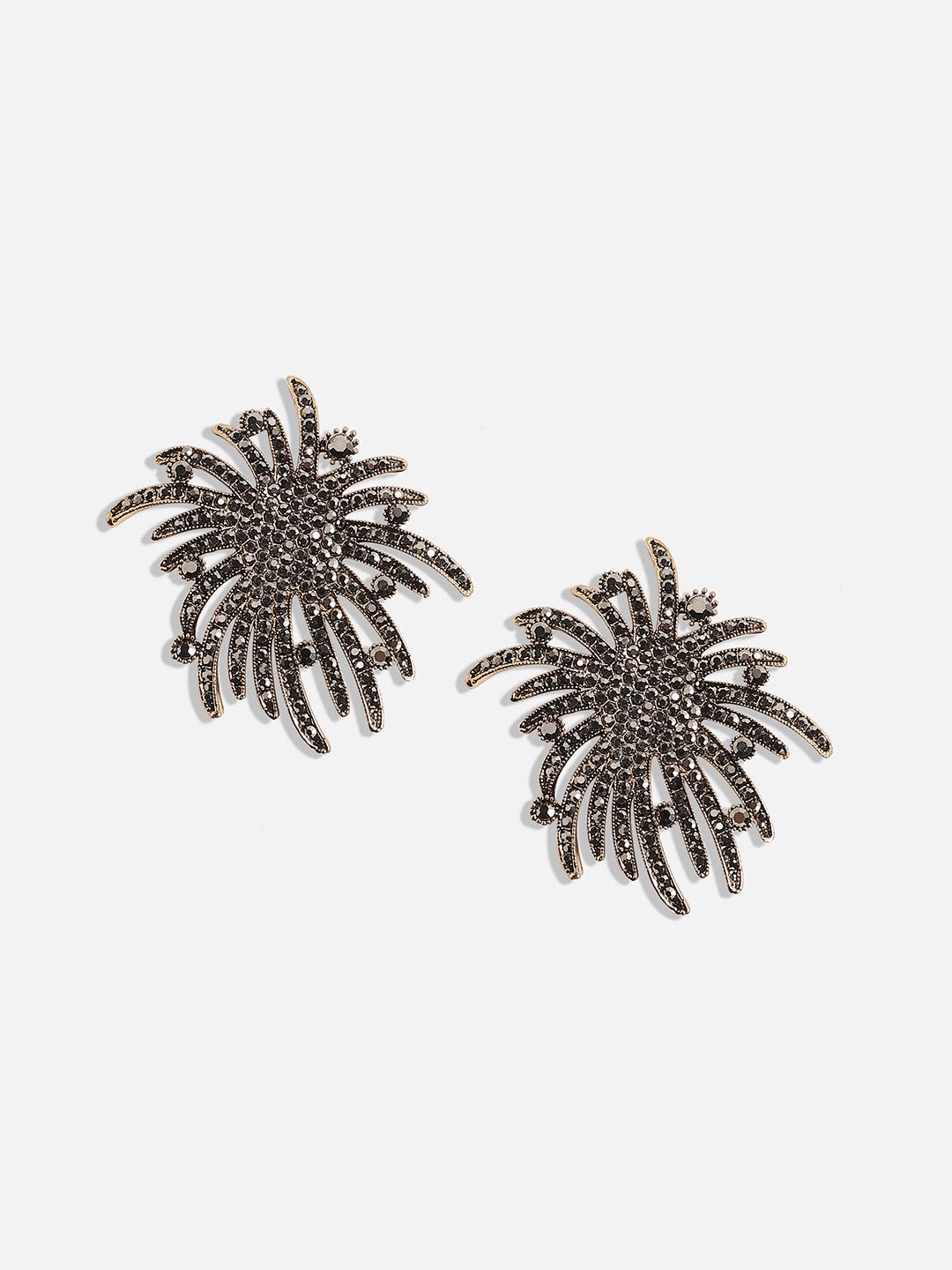 Gold-Plated Contemporary Studs Earrings