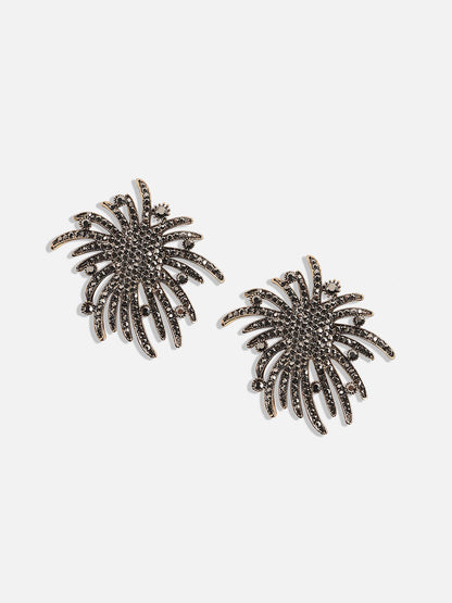 Gold-Plated Contemporary Studs Earrings