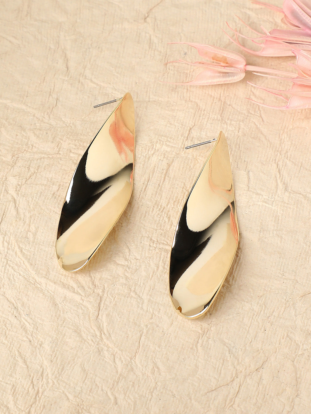 Gold-Plated Drop Earrings