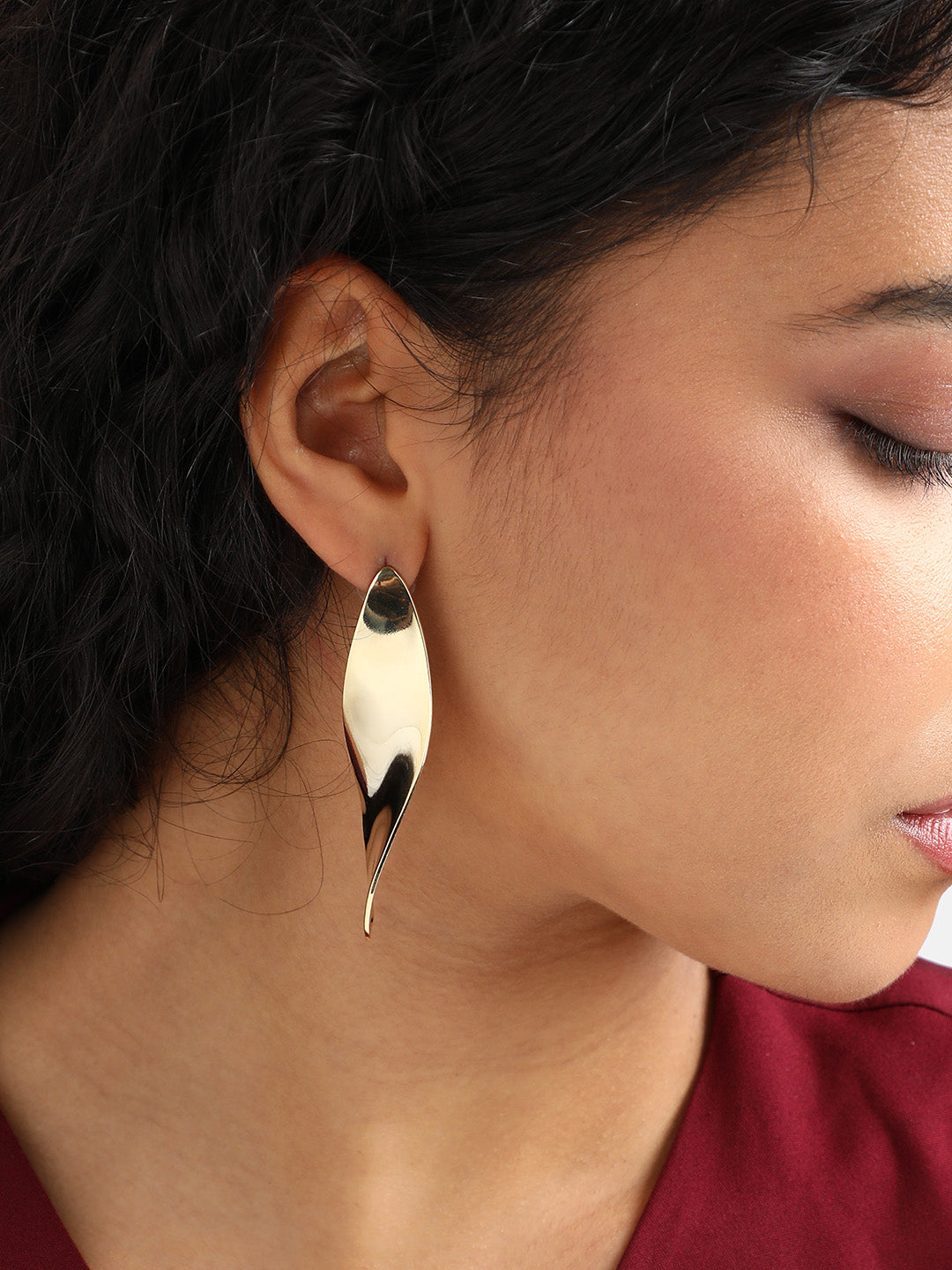 Gold-Plated Drop Earrings