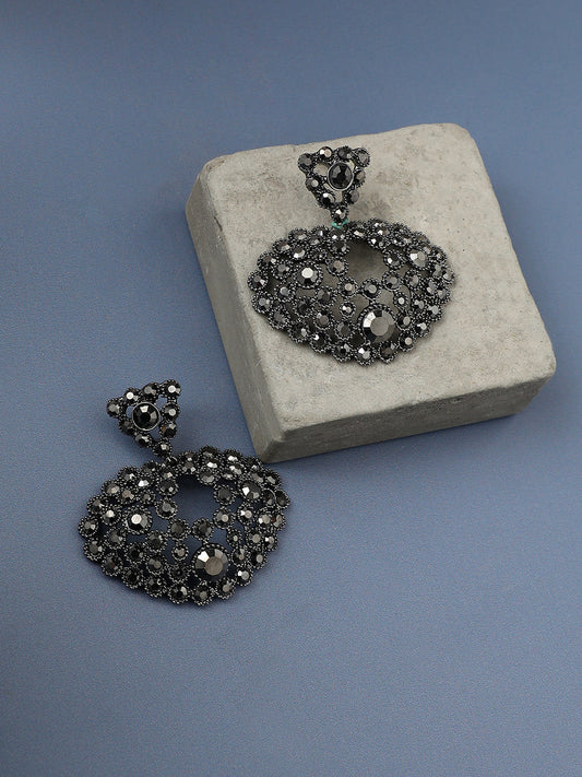Silver-Plated Contemporary Stud Earrings