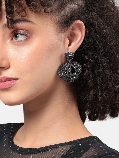 Silver-Plated Contemporary Stud Earrings
