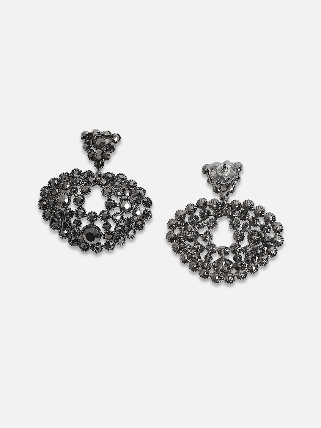Silver-Plated Contemporary Stud Earrings