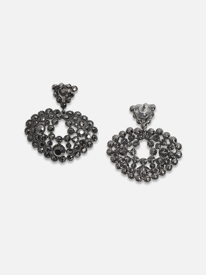 Silver-Plated Contemporary Stud Earrings