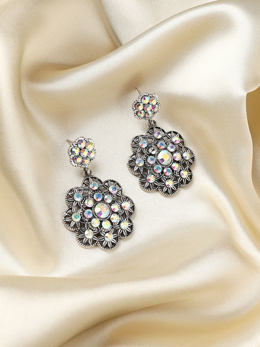 Silver-Plated Drop Earrings