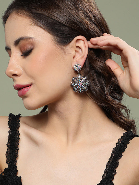 Silver-Plated Drop Earrings