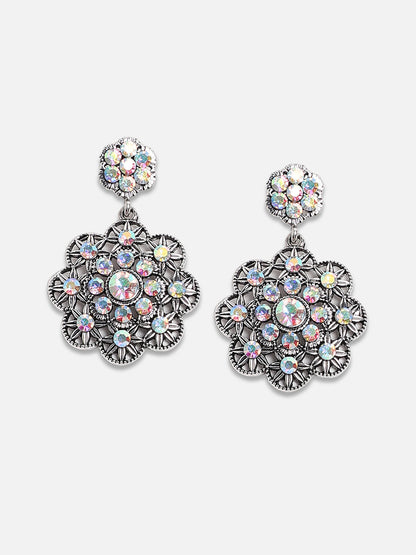 Silver-Plated Drop Earrings