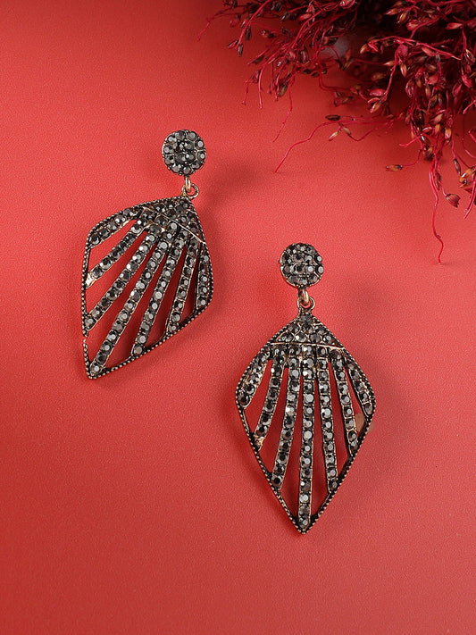 Silver-Plated Drop Earrings