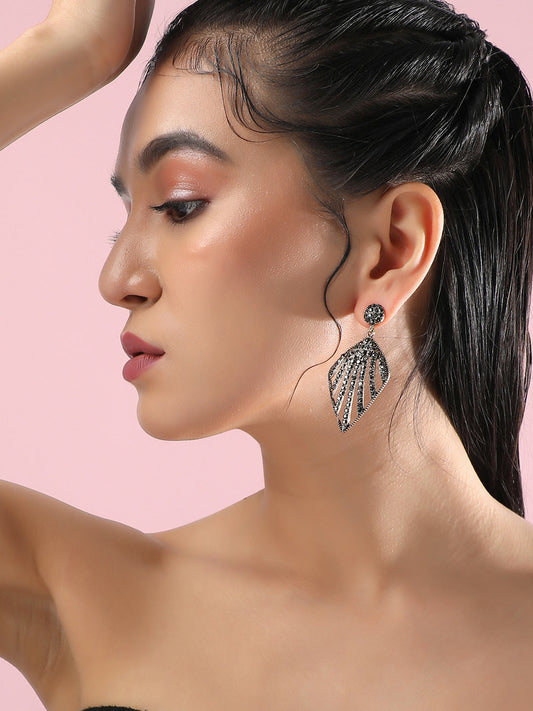 Silver-Plated Drop Earrings