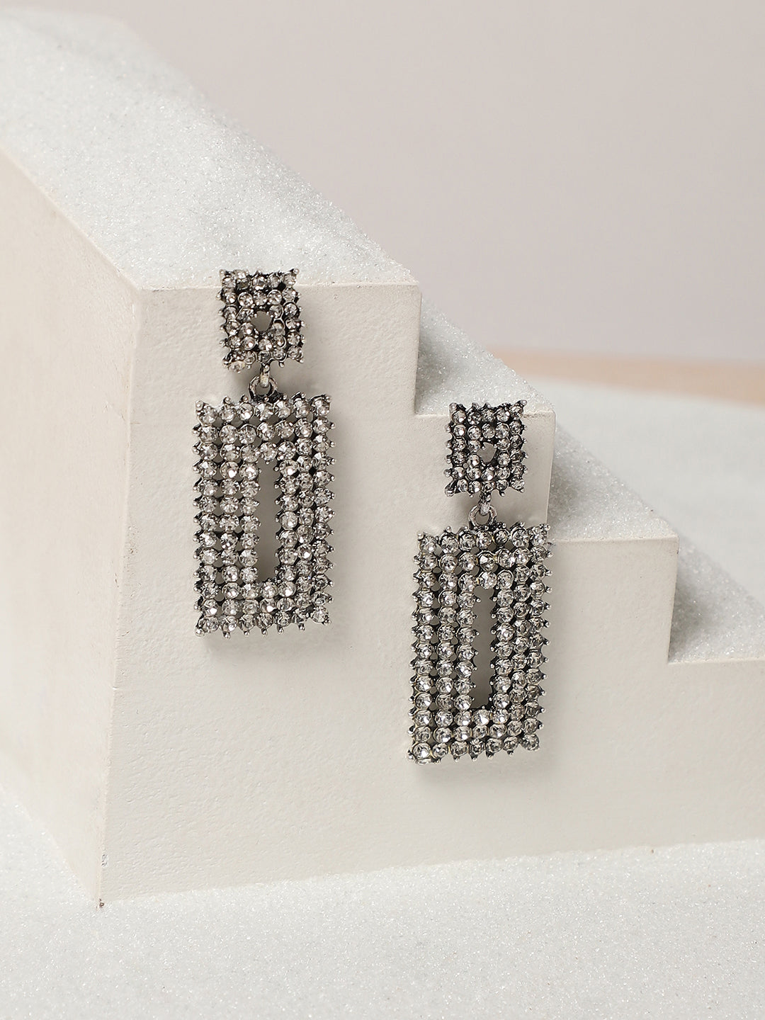 Silver Plated Drop Earrings
