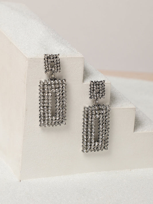 Silver Plated Drop Earrings
