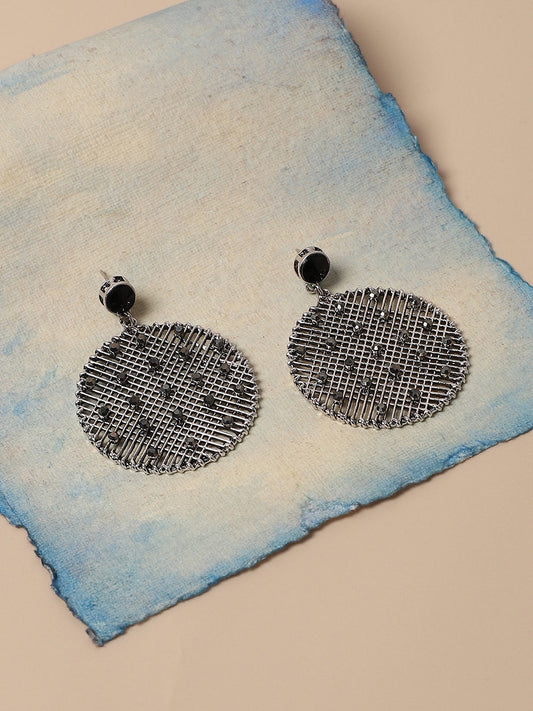 Silver-Plated Drop Earrings