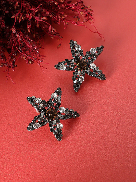 Silver-Plated Studs Earrings