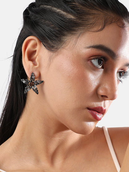 Silver-Plated Studs Earrings