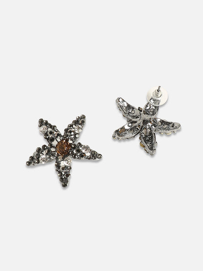 Silver-Plated Studs Earrings