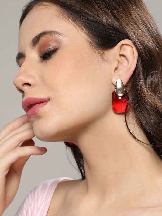 Gold Plated Drop Earrings